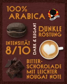 Dark & Elegant gemahlener Kaffee, Bio, Fairtrade 250g